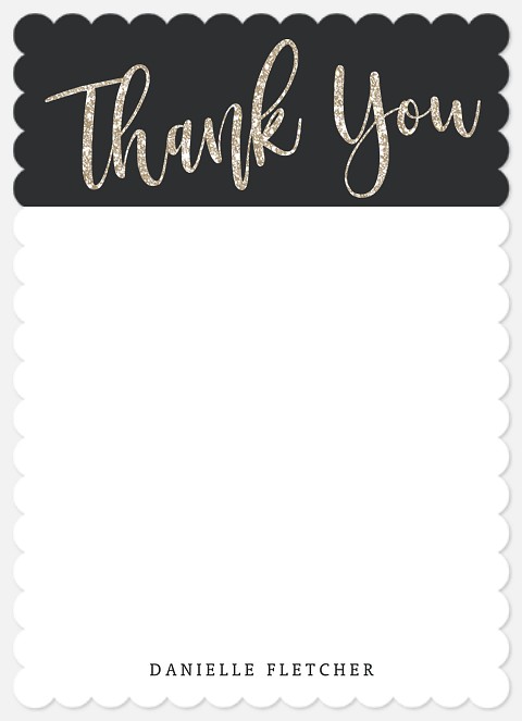  Festive Sparkle Thank You Cards 