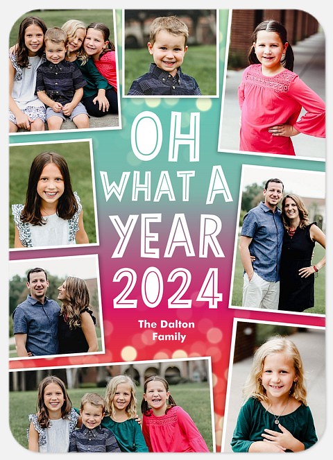 Vibrant Year Holiday Photo Cards