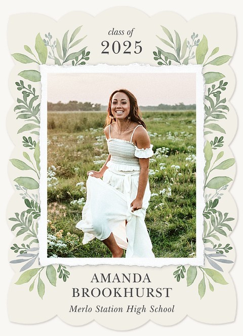 Garden Foliage Graduation Announcements