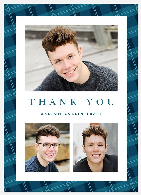 Classic Tartan Thank You Cards 