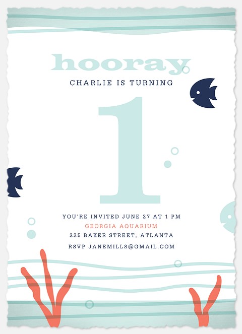 Under the Sea Kids' Birthday Invitations