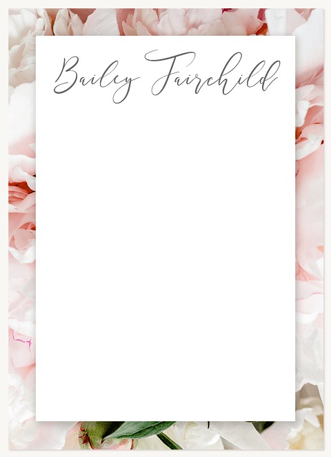 Peonies Stationery