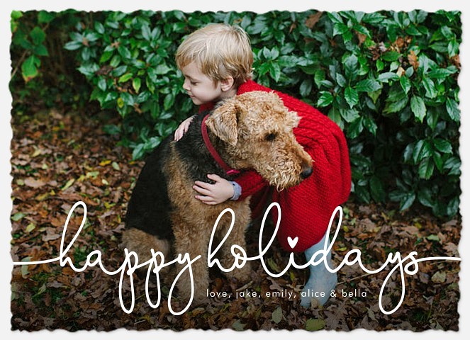 Heartfelt Holiday Holiday Photo Cards