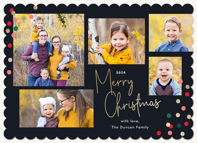 Confetti Flurries Christmas Cards