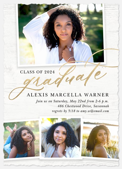 Rustic Elegance Graduation Cards