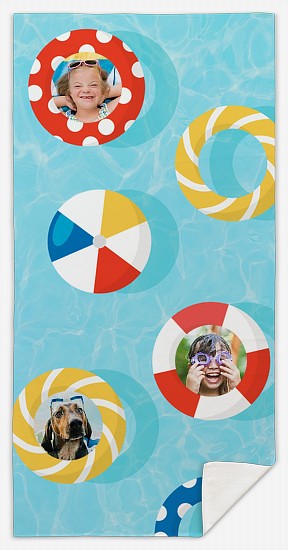 Pool Rings Custom Beach Towels