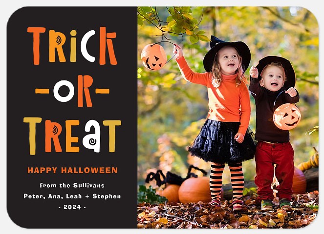 Autumn Treats Halloween Photo Cards