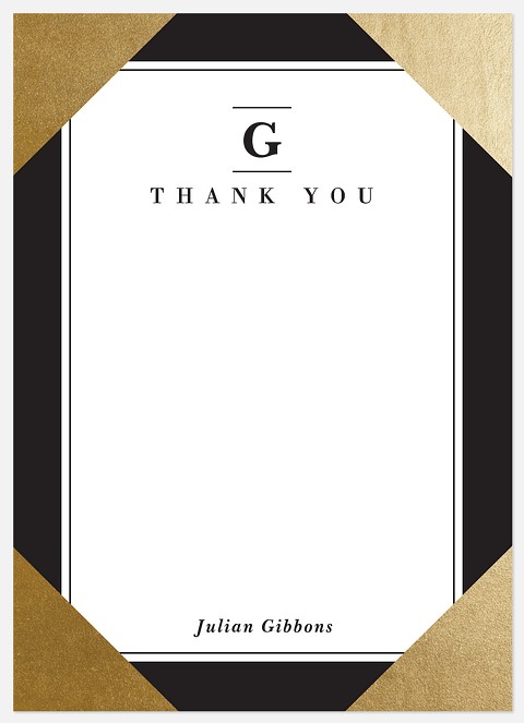 Nobel Accolades Thank You Cards 